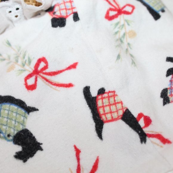 Lanz of Salzburg Scottie Dog Cotton Flannel Long Nightgown Women's Small - Picture 10 of 10